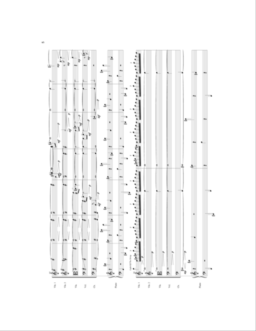 Vertical Field Horizontal Field-For Piano and String Orchestra String Orchestra scores gallery preview page 6