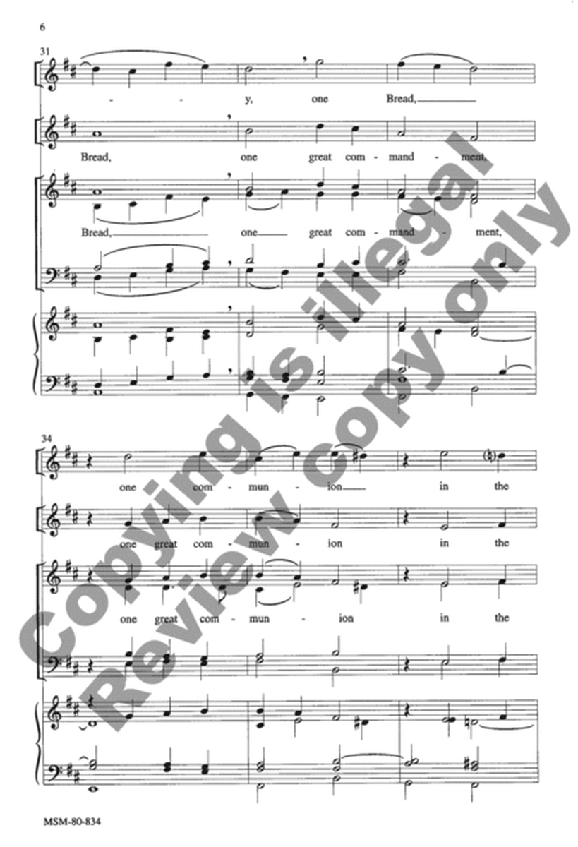 Though We Are Many, In Christ We Are One (Choral Score)
