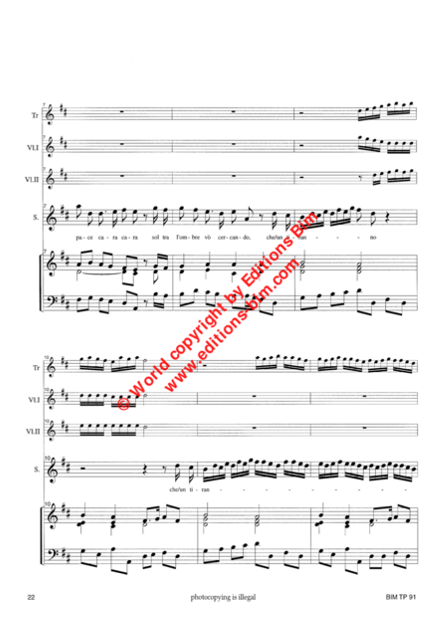 Qual mormorio giocondo Qual mormorio giocondo Soprano Voice scores gallery preview page 5
