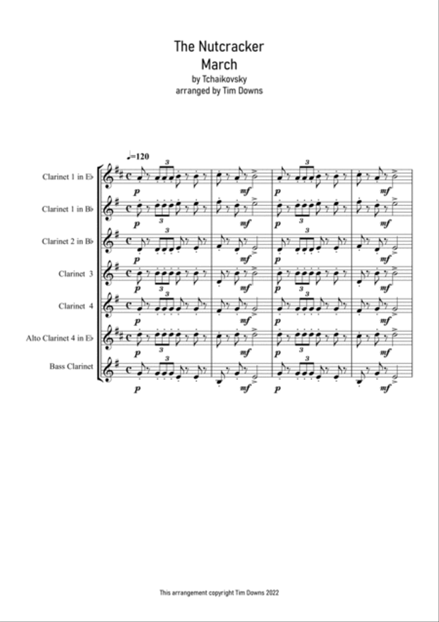 The Nutcracker - March Woodwind Ensemble scores gallery preview page 2