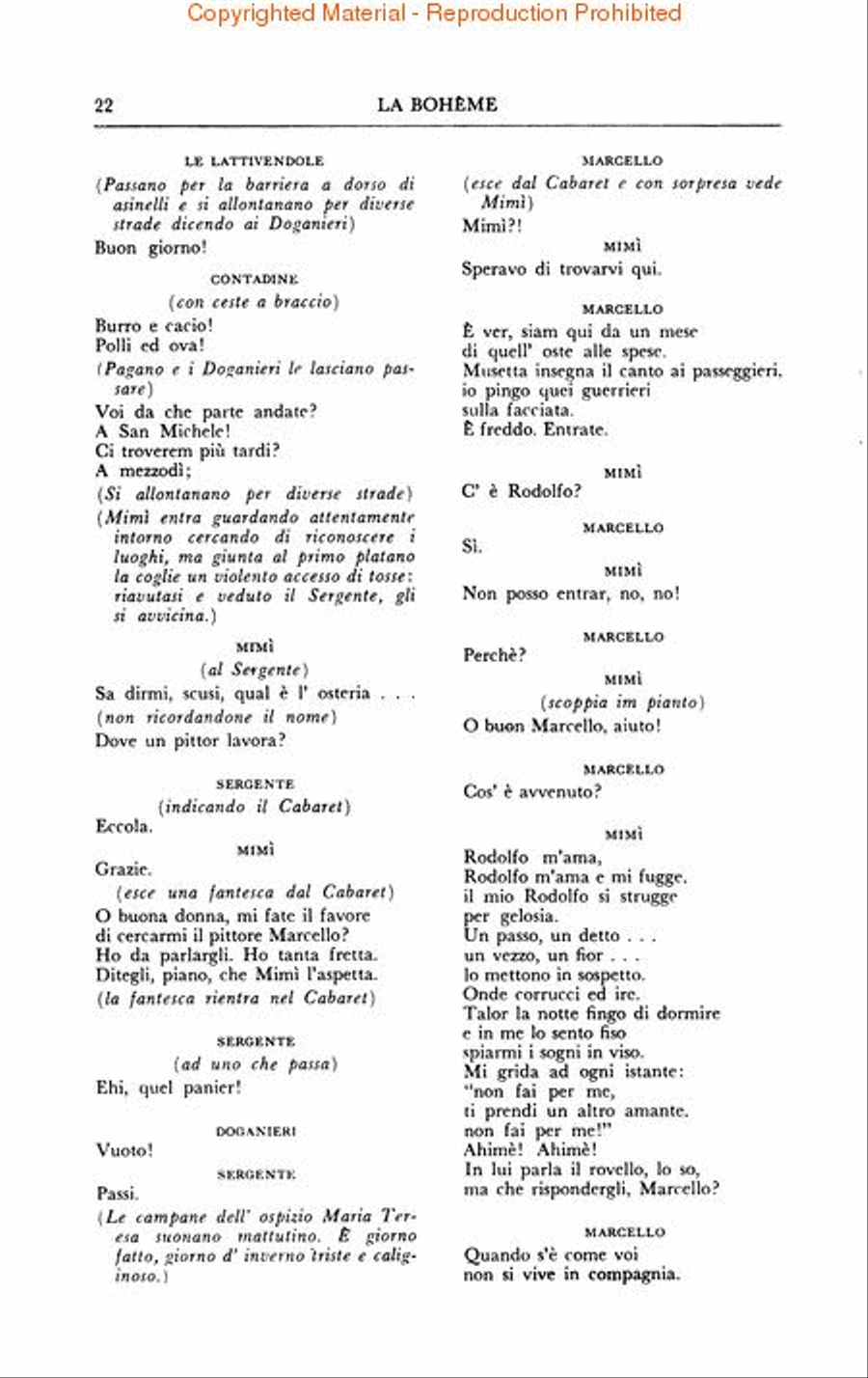 La Bohème Voice scores gallery preview page 4