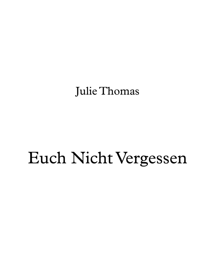 Euch Nicht Vergessen Divisi scores gallery preview page 1