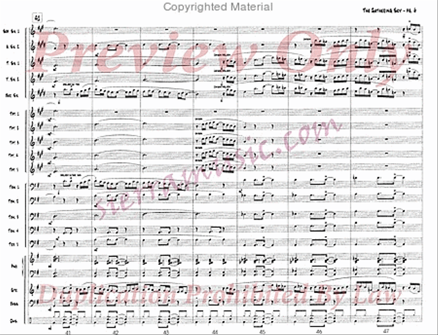 The Gathering Sky Jazz Ensemble scores gallery preview page 7