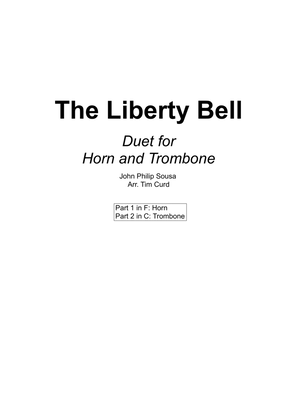 Book cover for The Liberty Bell. Duet for Horn and Trombone
