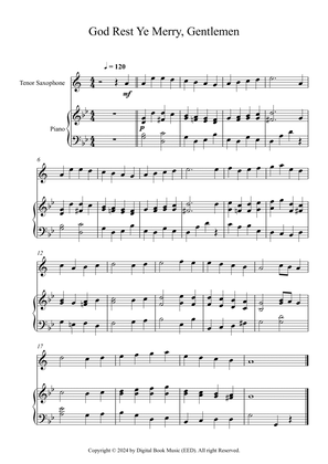 Book cover for God Rest Ye Merry, Gentlemen (Tenor Sax + Piano)