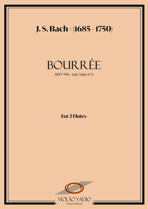 Book cover for Bourrée (BWV 996 - Lute Suite nº1) - (J. S. Bach) - Flute duo