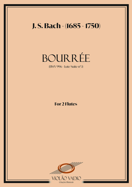 Bourrée (BWV 996 - Lute Suite nº1) - (J. S. Bach) - Flute duo image number null