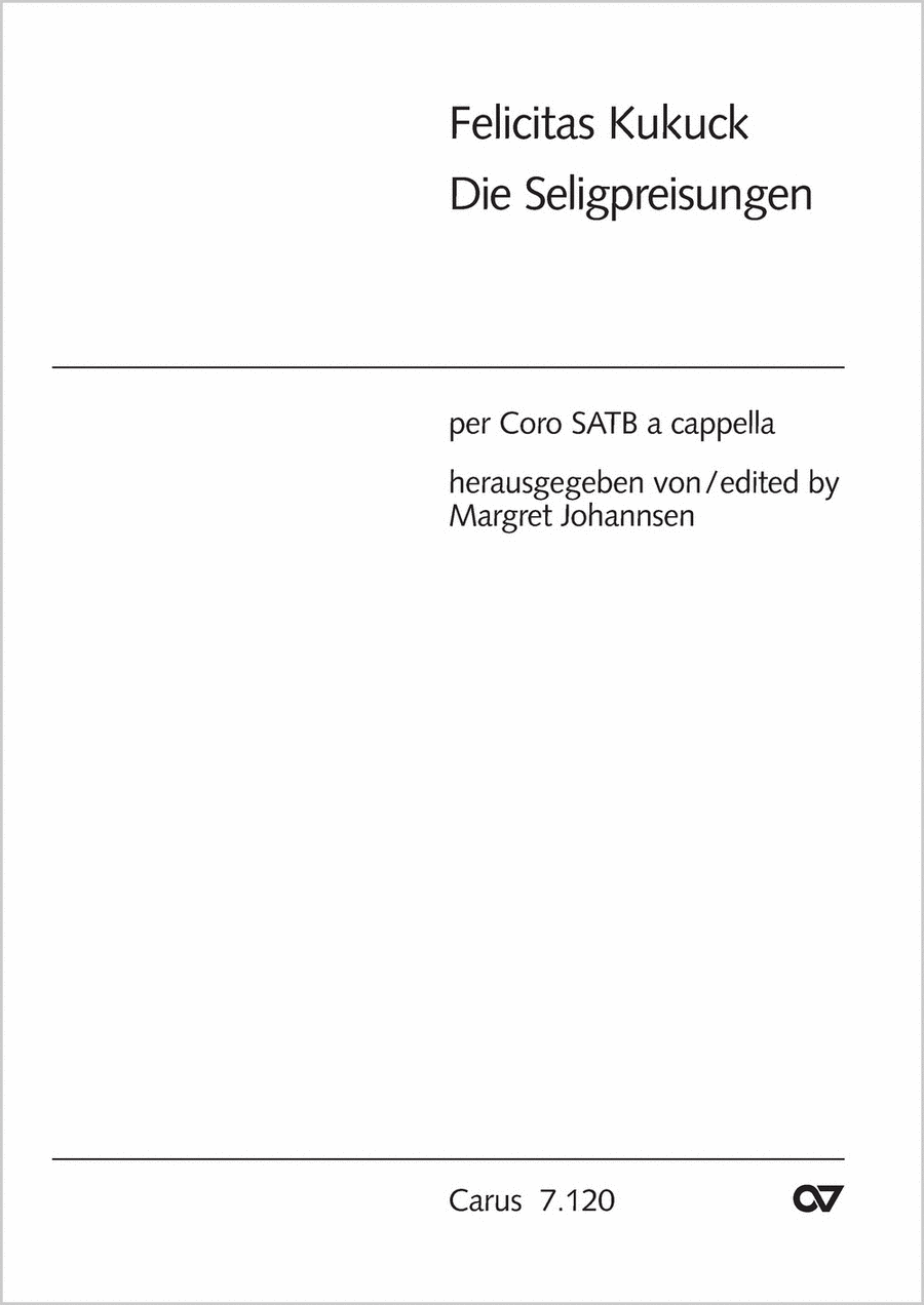 How blessed are the poorin spirit (Die Seligpreisungen) 4-Part scores gallery preview page 1