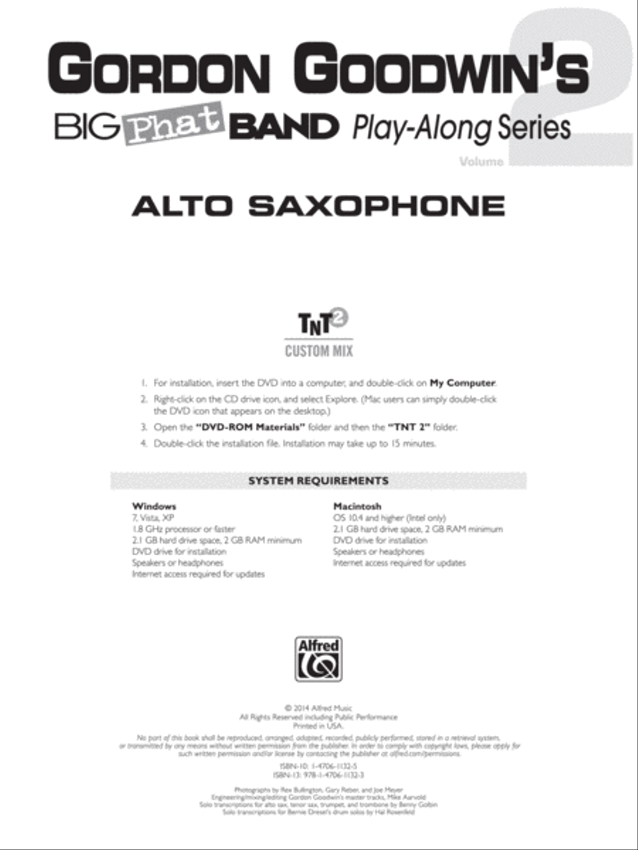 Gordon Goodwin's Big Phat Play Along, Volume 2 Alto Saxophone scores gallery preview page 2