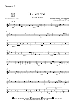 The First Noel - The First Nowell - Easy Christmas Carol - C Trumpet