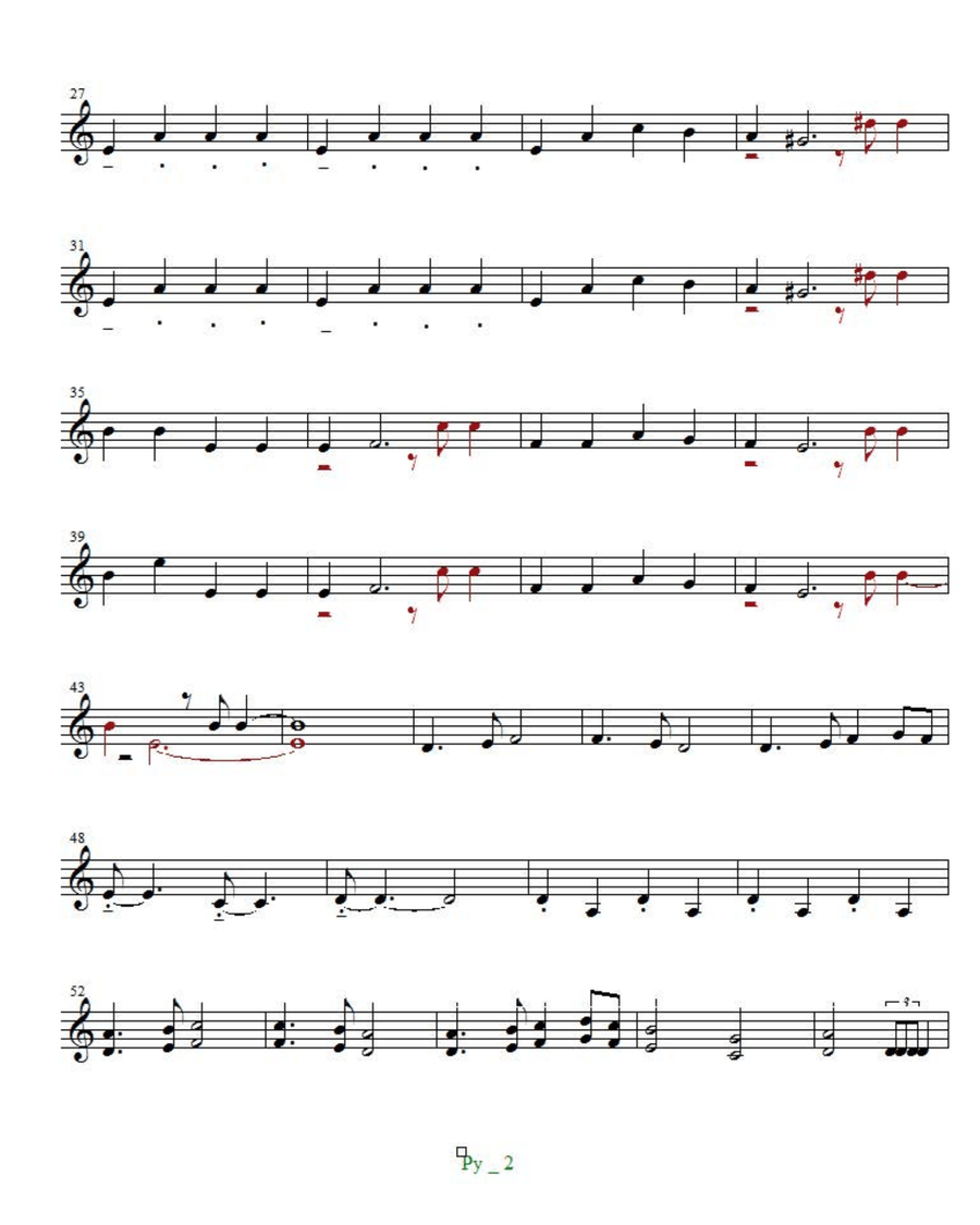 Pythagoras : ancient GREEK variations for Solo Violin Violin Solo scores gallery preview page 2