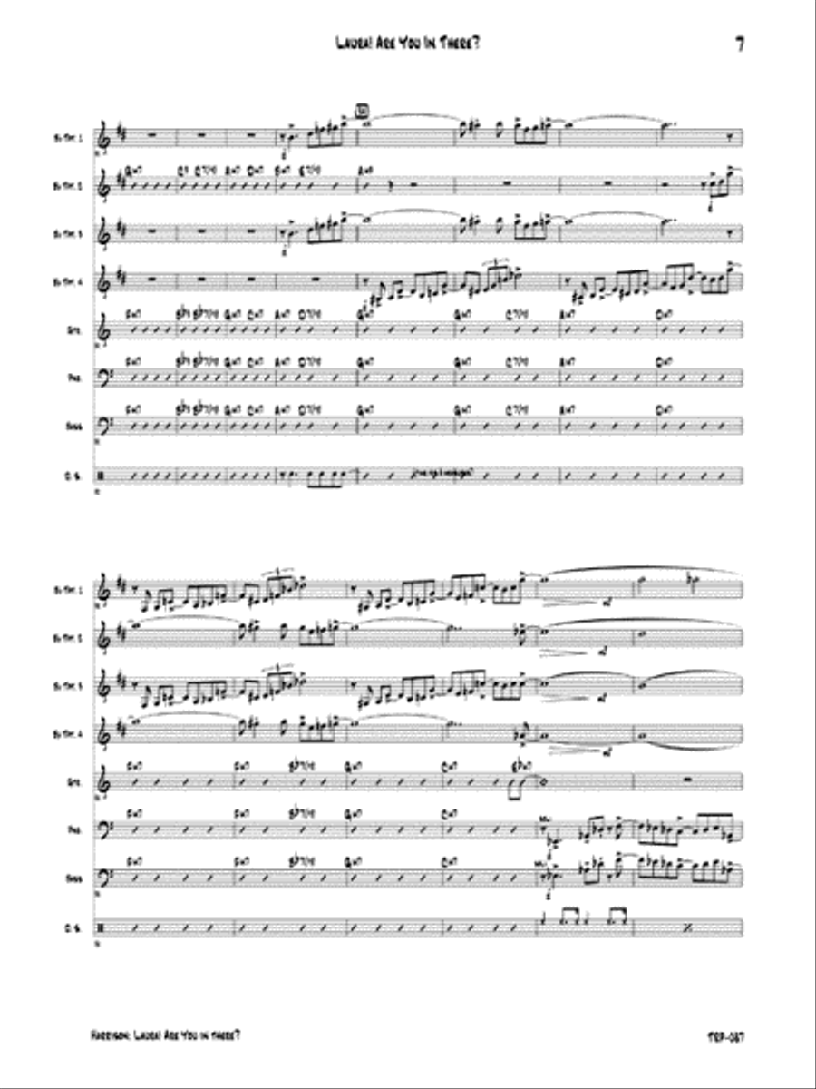 Laura! Are You in There? Small Ensemble scores gallery preview page 5
