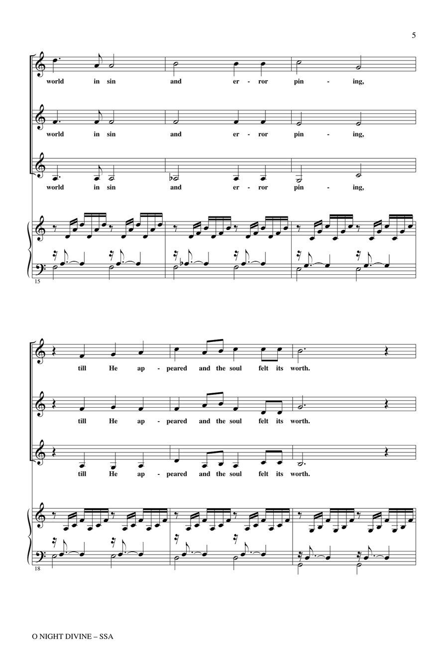 O Night Divine O Night Divine SSA scores gallery preview page 3