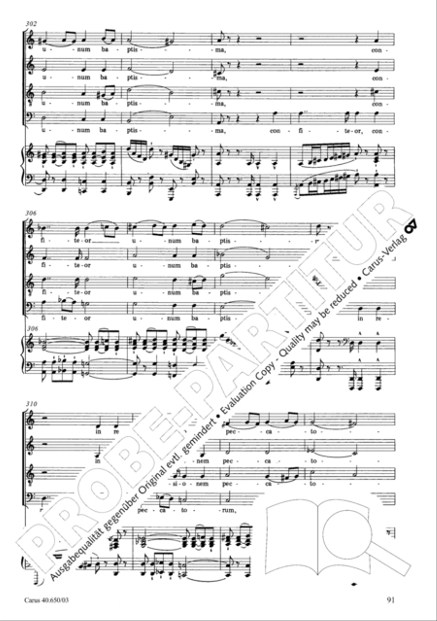 Petite Messe solennelle 4-Part scores gallery preview page 94
