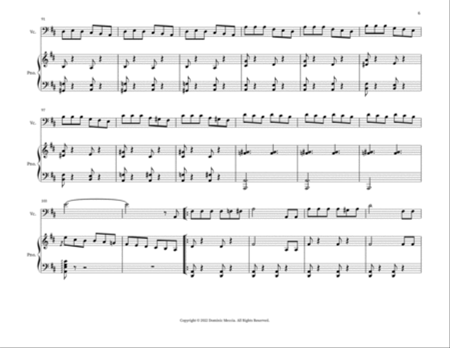 My Name Is John Wellington Wells String Duet scores gallery preview page 6