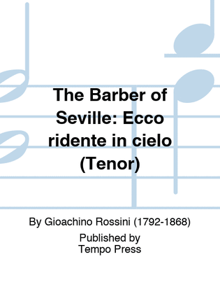 Book cover for BARBER OF SEVILLE, THE: Ecco ridente in cielo (Tenor)