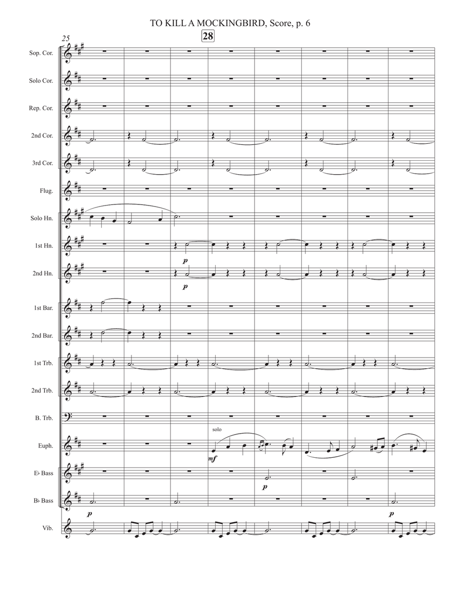 To Kill A Mockingbird Brass Band scores gallery preview page 5