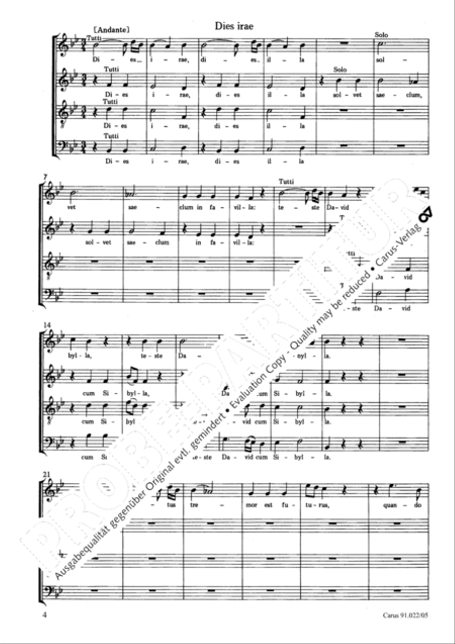 Requiem in B Requiem in B 4-Part scores gallery preview page 5