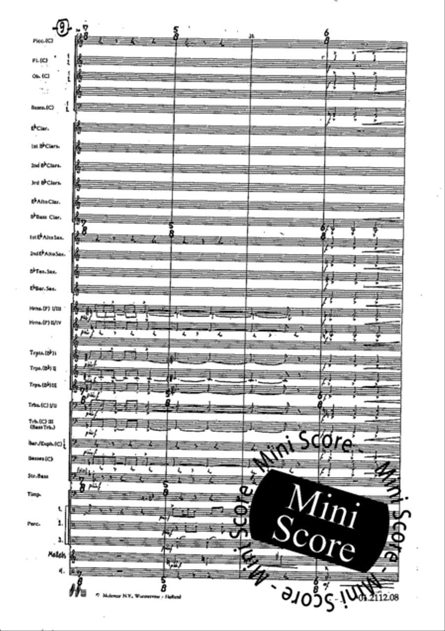 Tre Dodecapricci Concert Band scores gallery preview page 15