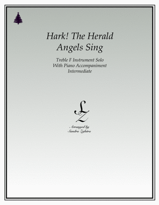 Hark! The Herald Angels Sing (treble F instrument solo)