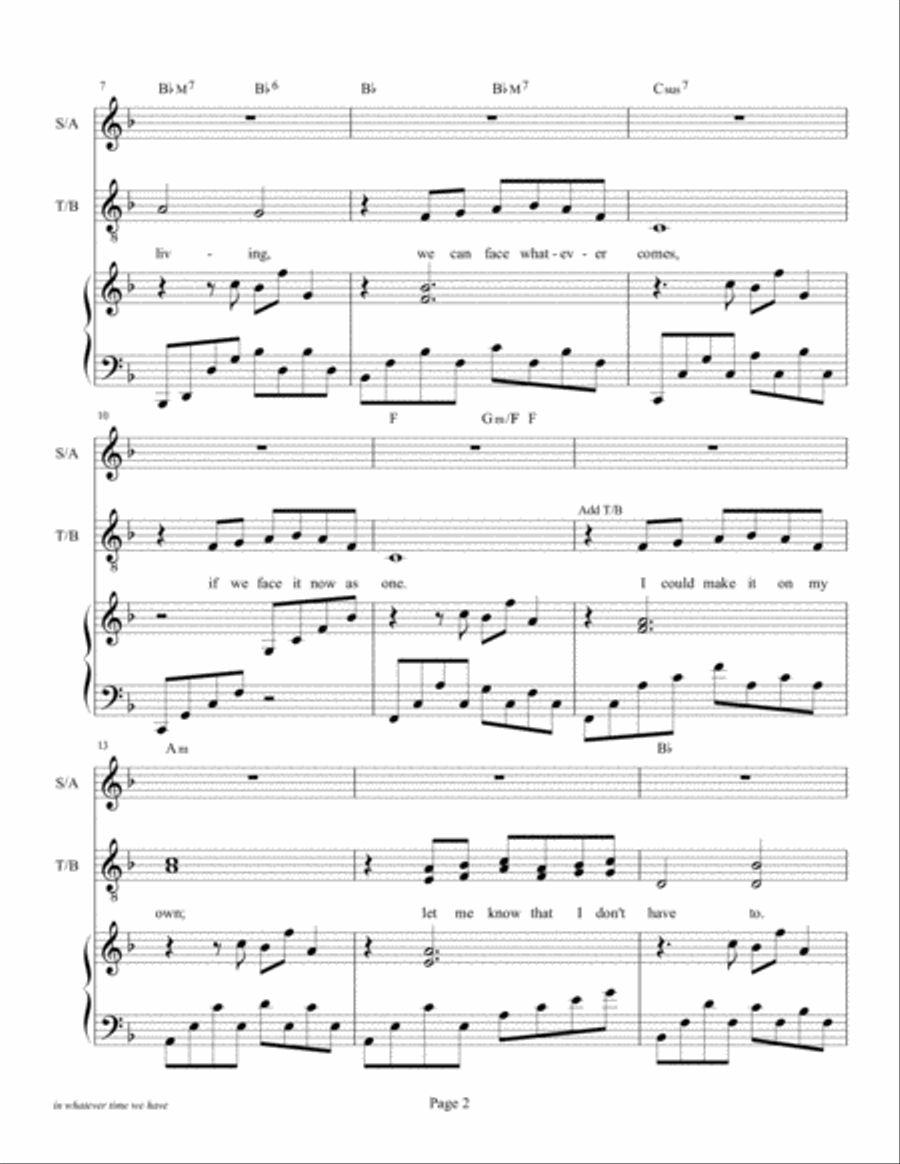 In Whatever Time We Have 4-Part scores gallery preview page 2