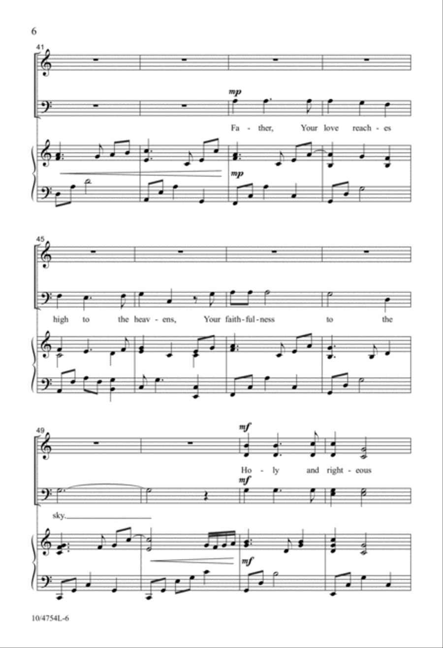 Mercy Flows 4-Part scores gallery preview page 5