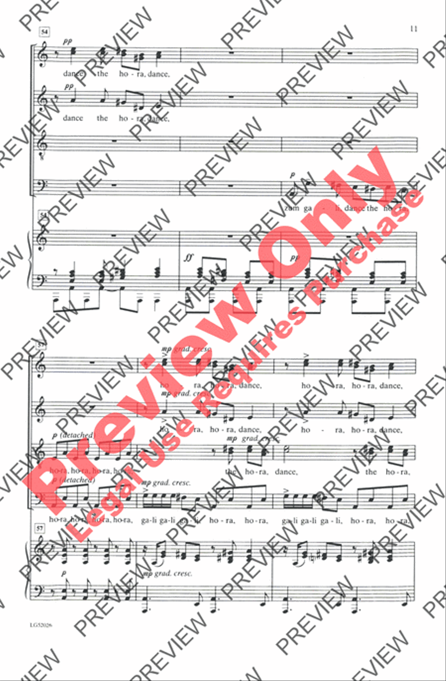 Zum Gali 4-Part scores gallery preview page 11