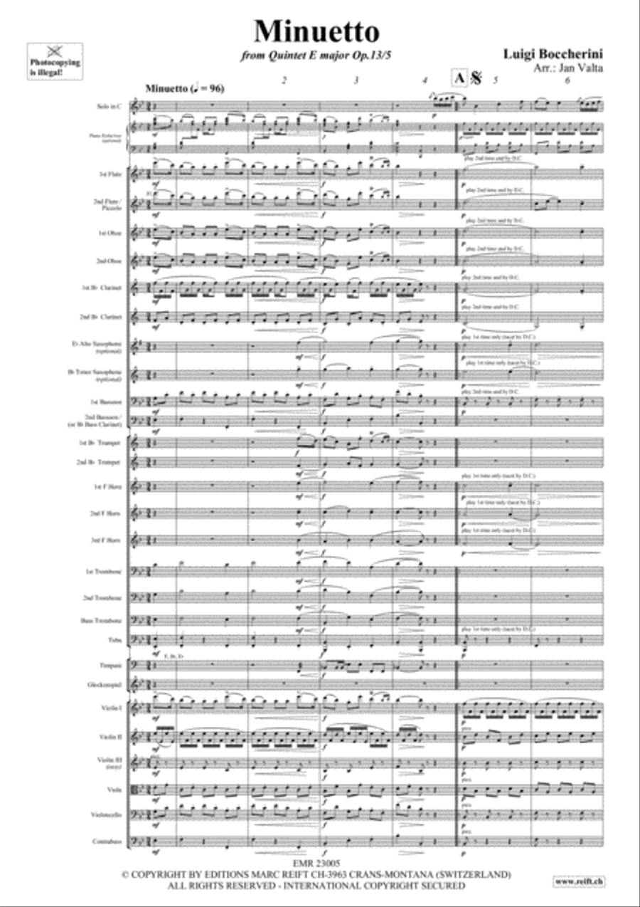 Minuetto Orchestra scores gallery preview page 3