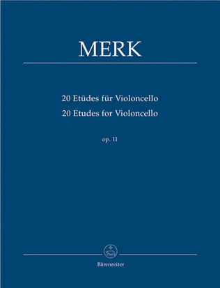 Book cover for 20 Etueden for Violoncello op. 11