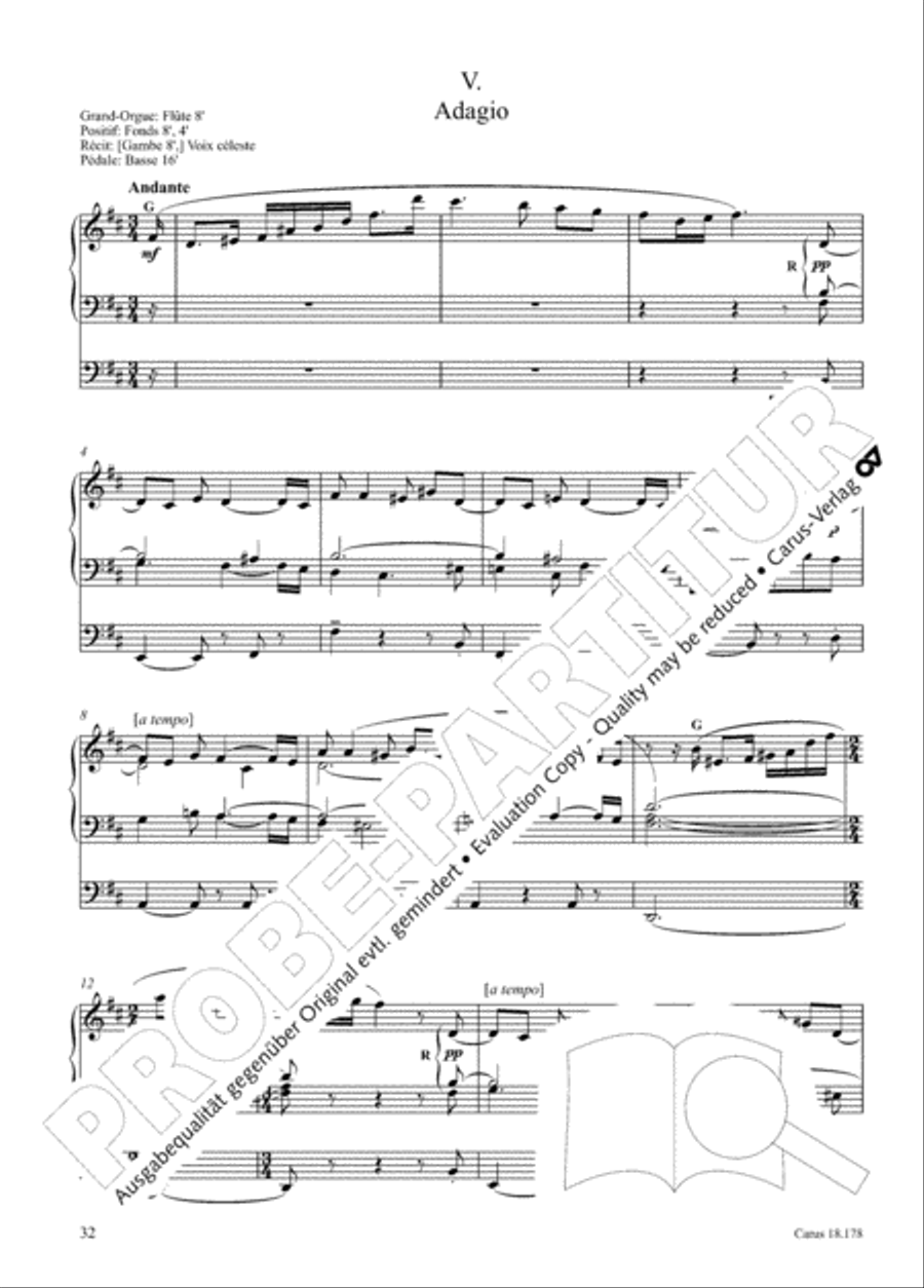 Symphonie No. II pour Orgue Organ scores gallery preview page 47