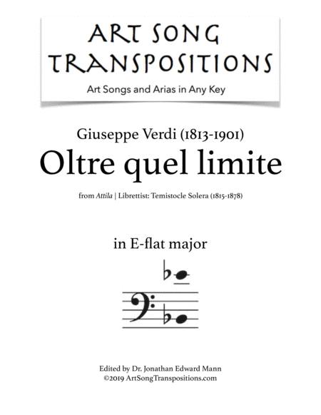 Oltre quel limite (transposed to E-flat major)