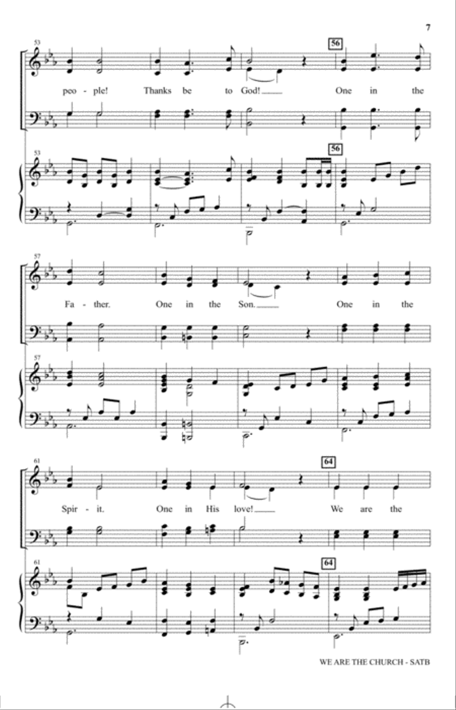 We Are The Church (Thanks Be To God) 4-Part scores gallery preview page 6
