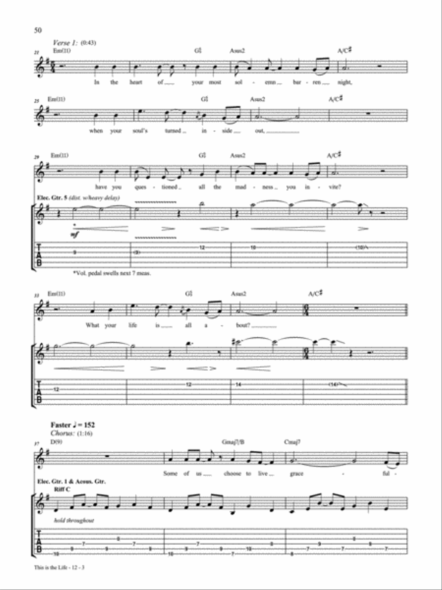 This is the Life Guitar Tablature scores gallery preview page 3