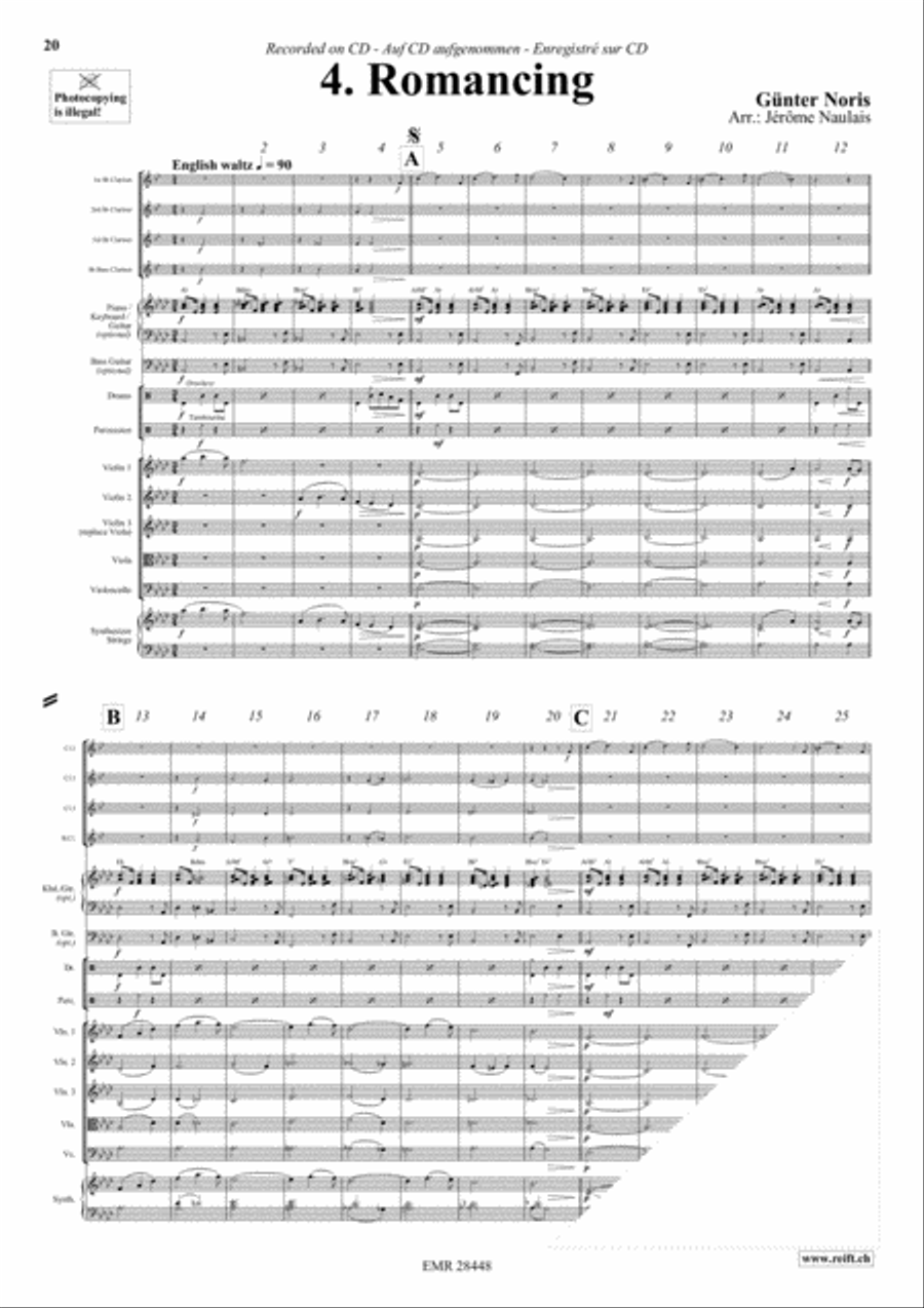 Let's Dance Volume 4 Clarinet Quartet scores gallery preview page 6