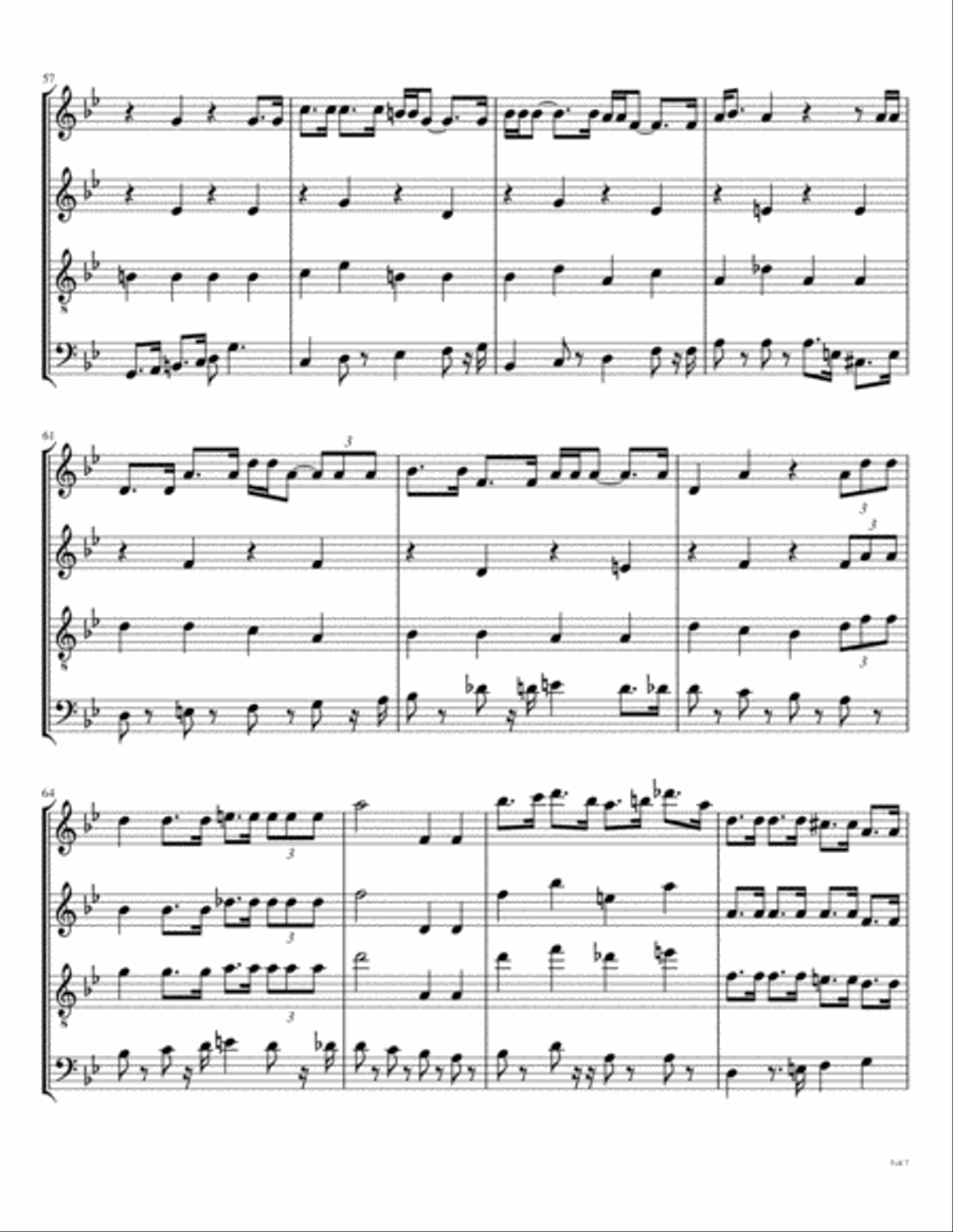 Being For The Benefit Of Mr. Kite Woodwind Quartet scores gallery preview page 6