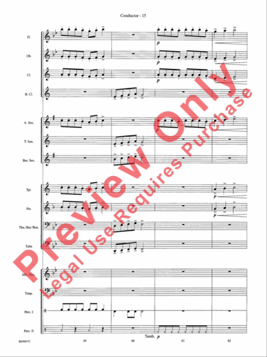 Contredanse Concert Band scores gallery preview page 17