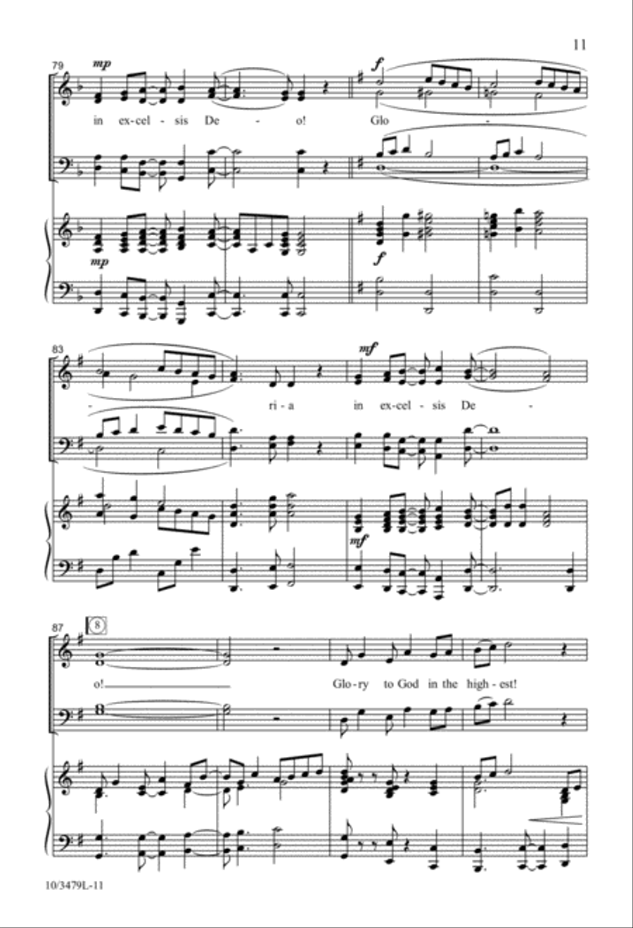 Glory to God in the Highest 4-Part scores gallery preview page 9