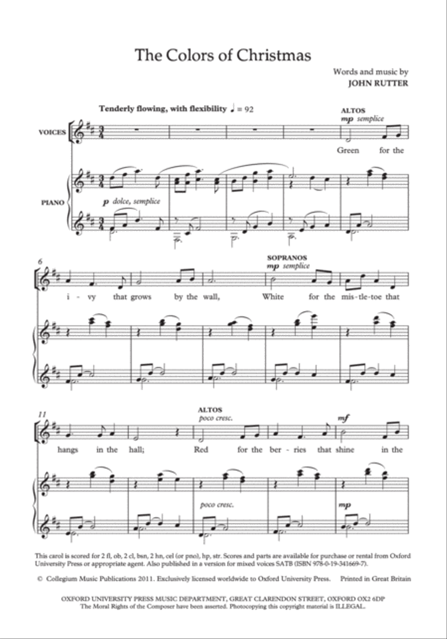 The Colors of Christmas SA scores gallery preview page 2