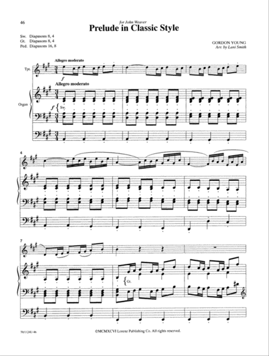 Wedding Classics for Trumpet and Organ Trumpet scores gallery preview page 25