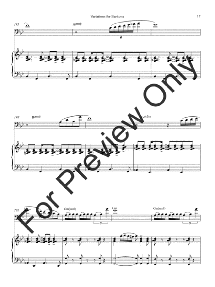Variations For Baritone Baritone Horn BC scores gallery preview page 21