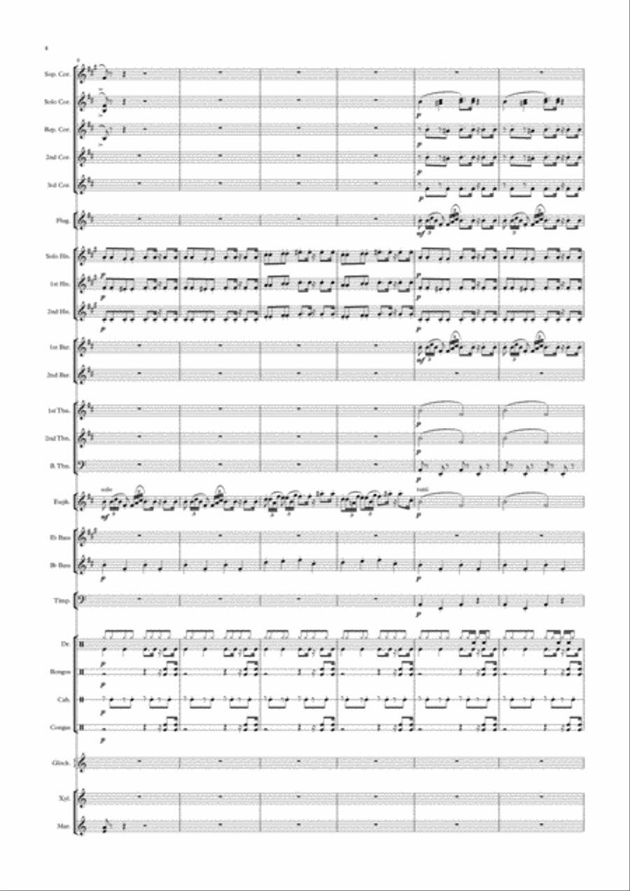 Halloween dance for Brass Band by Jannes Jacobs Brass Band scores gallery preview page 4