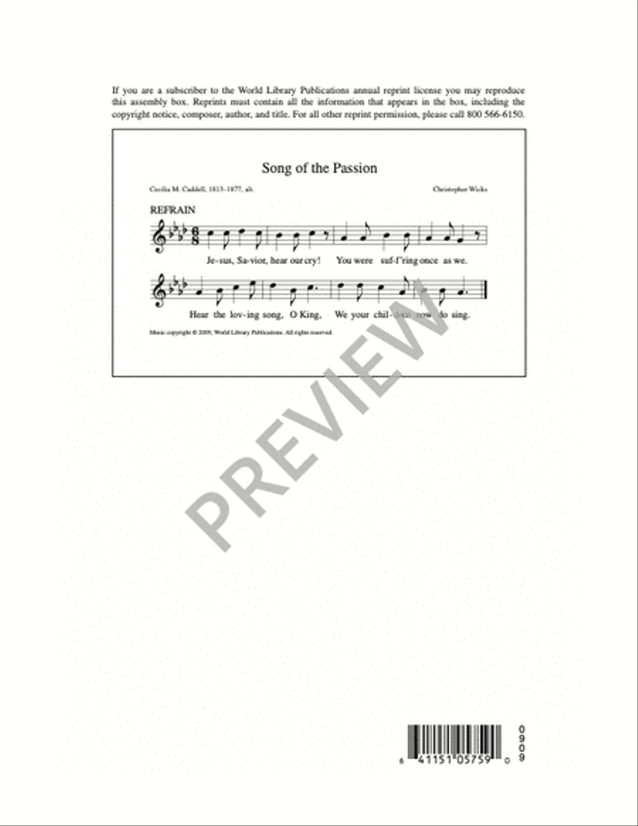 Song of the Passion Song of the Passion 4-Part scores gallery preview page 16