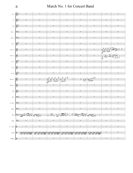 March No. 1 for Concert Band image number null