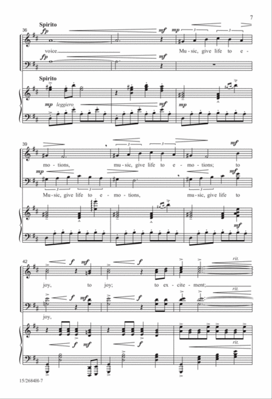 Music, Give Voice! Music, Give Voice! 4-Part scores gallery preview page 8