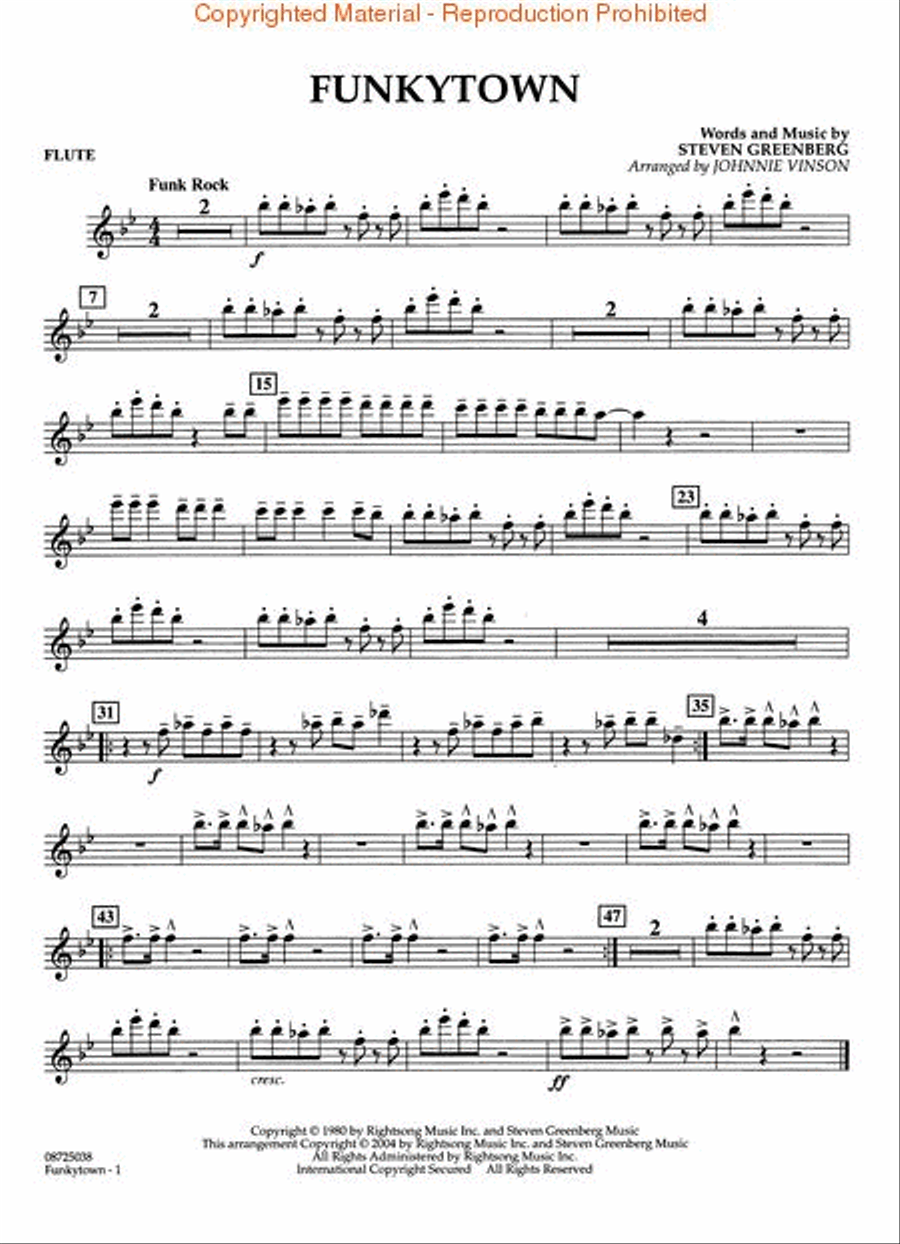 Funkytown Concert Band scores gallery preview page 4