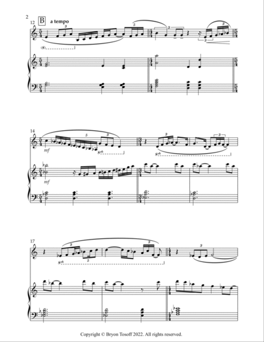Last Song of the Night Woodwind Duet scores gallery preview page 2