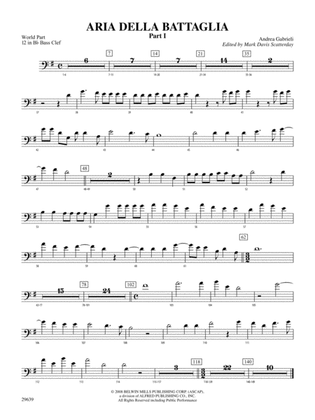 Aria Della Battaglia: (wp) 12 in Bb Bass Clef