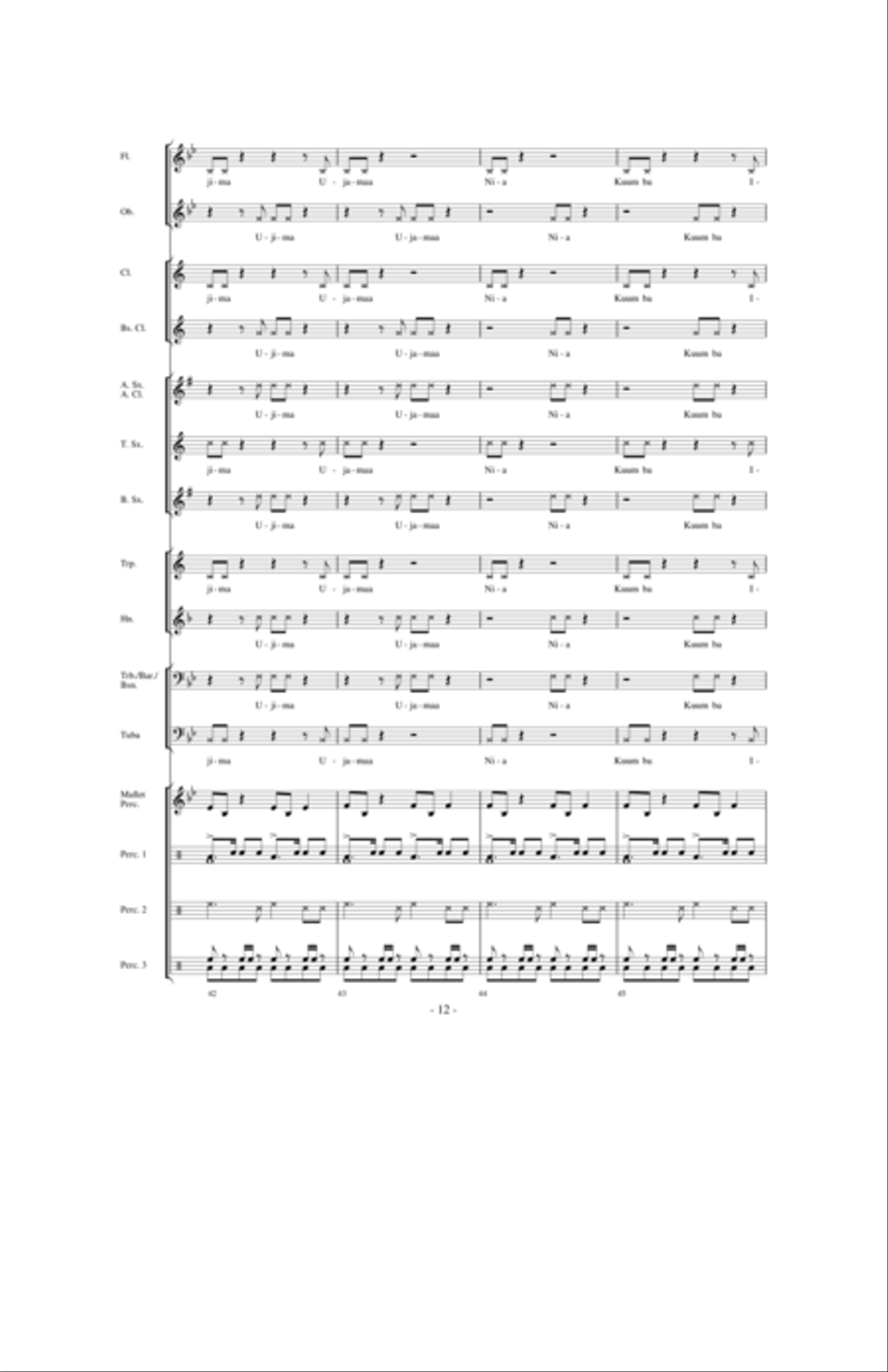 A World Holiday Celebration Concert Band scores gallery preview page 11