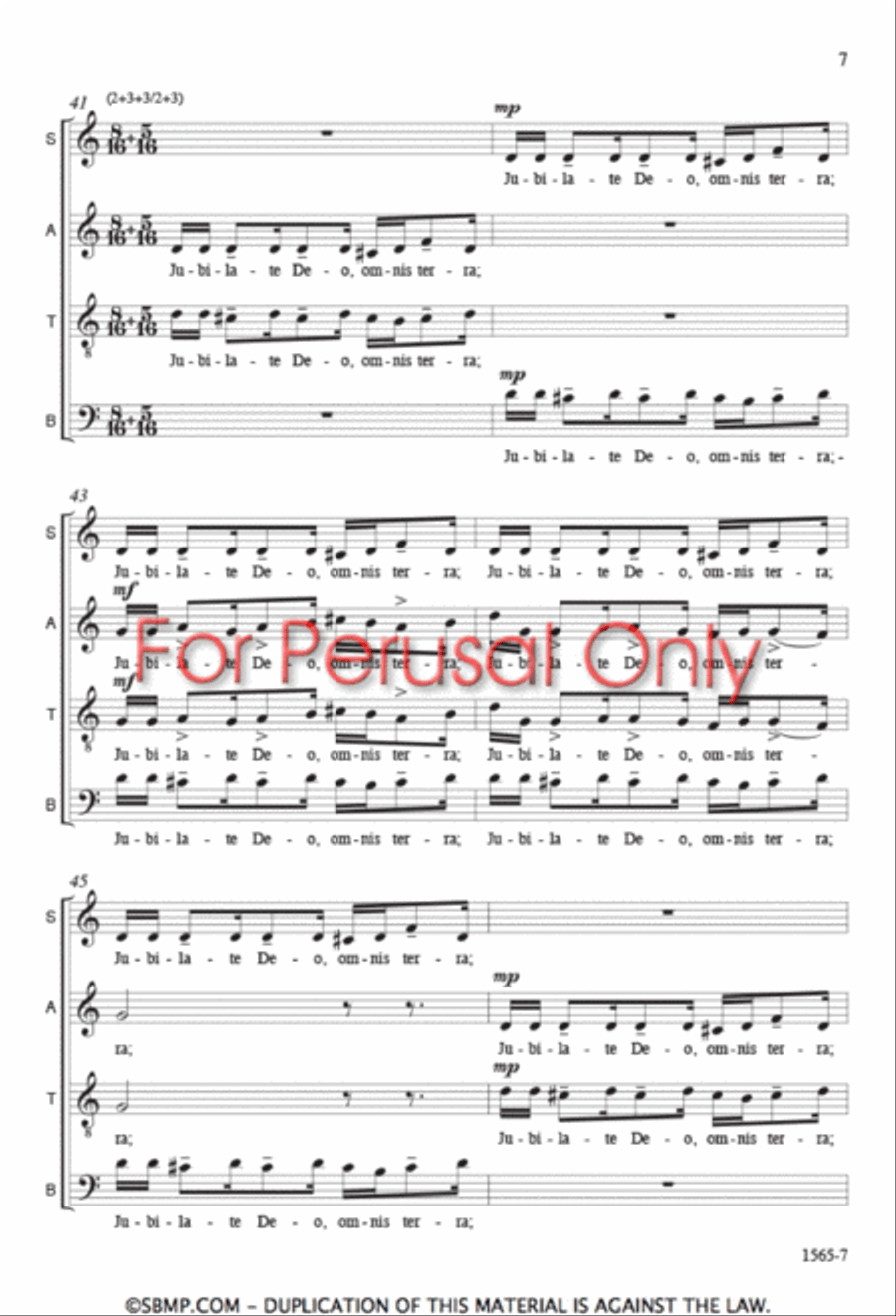 Benedicamus Domino 4-Part scores gallery preview page 6