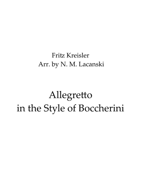 Allegretto in the Style of Boccherini image number null